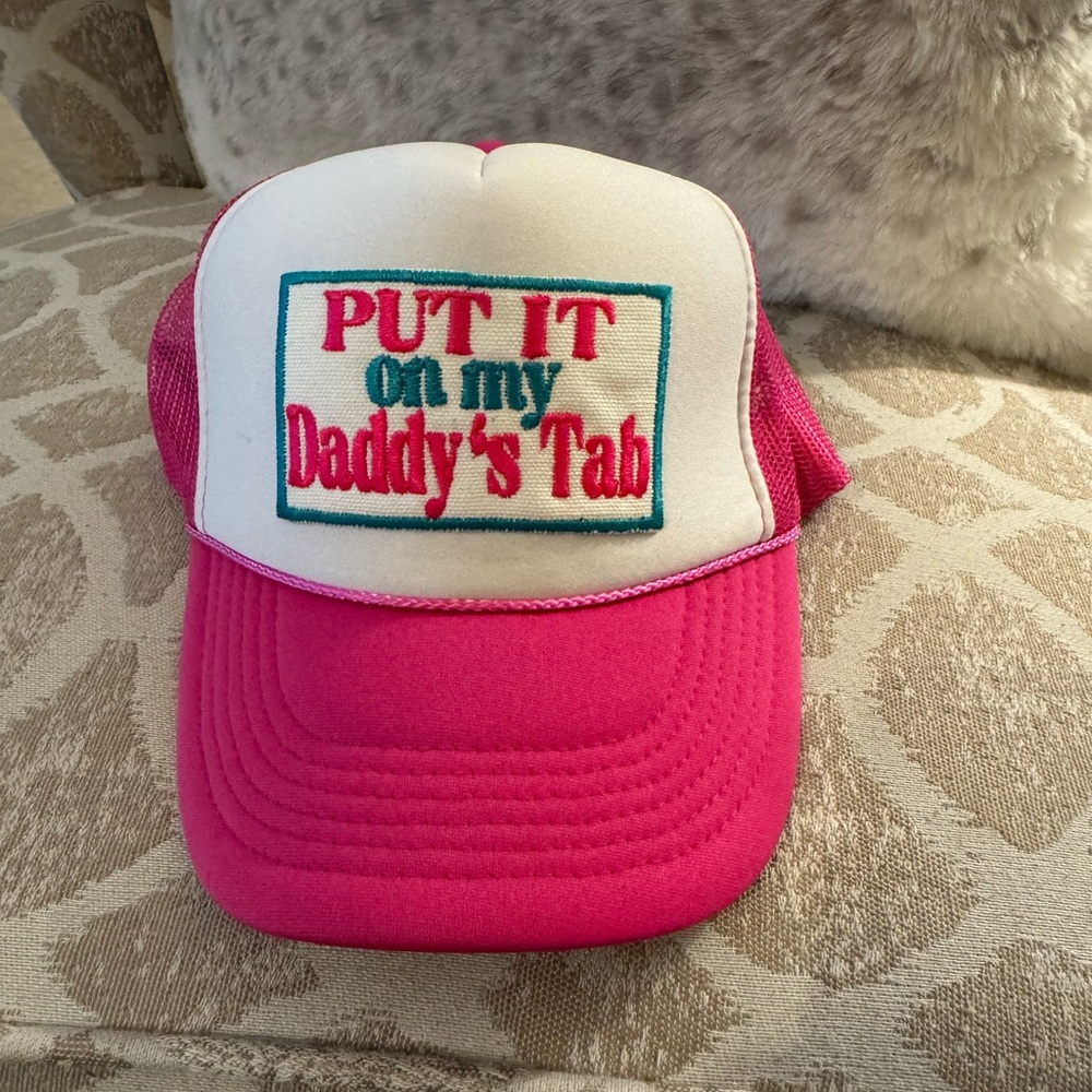 Pink and White Trucker Hat